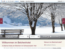 Tablet Screenshot of belchenhotel.de
